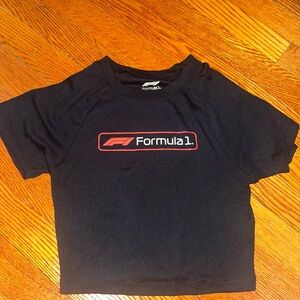 Women’s PacSun Formula 1 Black Crop Top